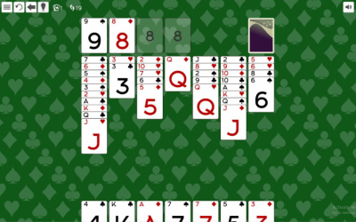 Screenshot of the application Solitaire Agnes - #4
