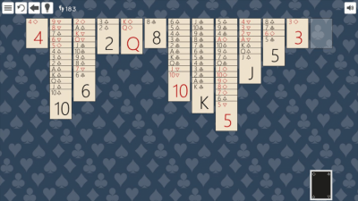 Screenshot of the application Mrs. Mop's Solitaire - #4