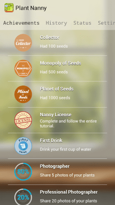 Screenshot of the application Plant Nanny - Water Reminder (old) - #8