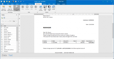 Screenshot of the application Edi FREE - #3
