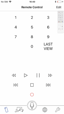 Screenshot of the application Panasonic TV Remote3 - #2