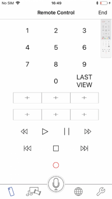 Screenshot of the application Panasonic TV Remote3 - #4