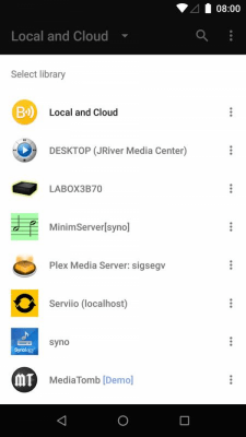 Screenshot of the application BubbleUPnP for DLNA / Chromecast / Smart TV - #5