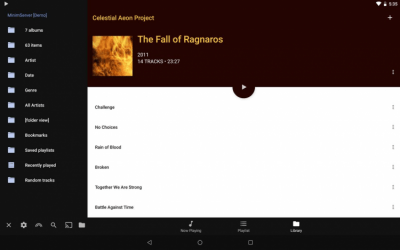 Screenshot of the application BubbleUPnP for DLNA / Chromecast / Smart TV - #11
