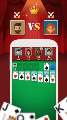 Screenshot of the application Classic Solitaire - #8