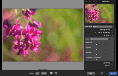 Screenshot of the application Snap Art - #2