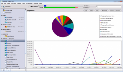 Screenshot of the application Moneydance - #3