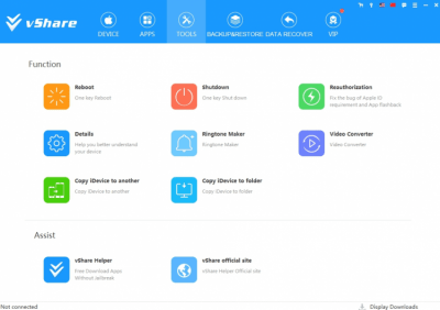 Screenshot of the application vShare Helper - #2