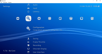 Screenshot of the application RetroArch - #2