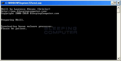 Screenshot of the application RKill - #2
