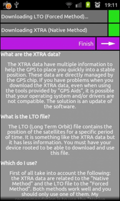 Screenshot of the application GPS Aids - #2
