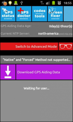 Screenshot of the application GPS Aids - #3