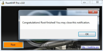 Screenshot of the application RootKHP - #3