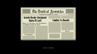 Screenshot of the application Papers, Please - #4