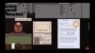 Screenshot of the application Papers, Please - #15