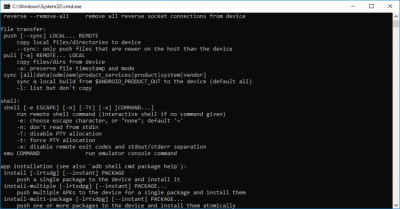 Screenshot of the application Android Debug Bridge (adb) - #4
