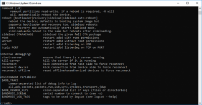 Screenshot of the application Android Debug Bridge (adb) - #6