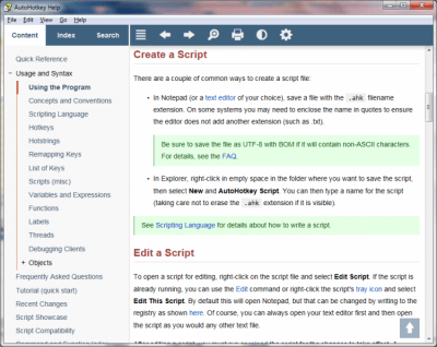 Screenshot of the application AutoHotkey - #3