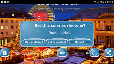 Screenshot of the application Christmas Songs - #4