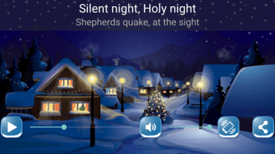 Screenshot of the application Christmas Songs - #7