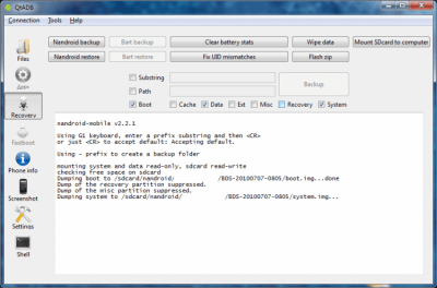Screenshot of the application QtADB - #2