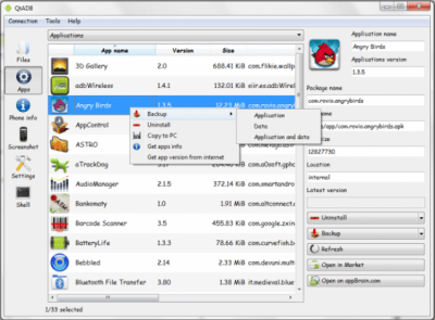 Screenshot of the application QtADB - #7
