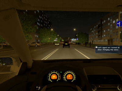 Screenshot of the application City Car Driving. Home Edition - #10