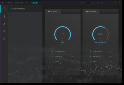 Screenshot of the application Alienware Command Center - #2