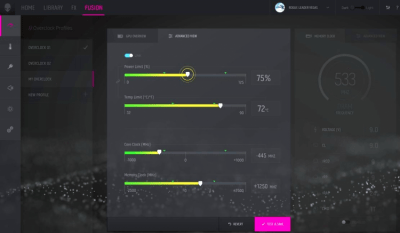 Screenshot of the application Alienware Command Center - #3