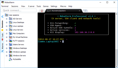 Screenshot of the application MobaXterm - #7