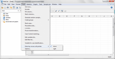 Screenshot of the application MedCalc - #2