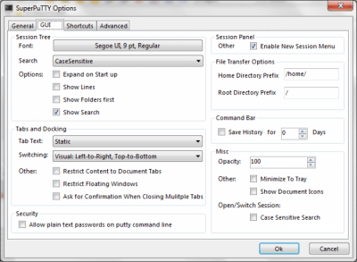 Screenshot of the application SuperPutty - #2