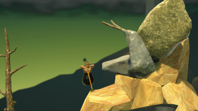 Screenshot of the application Getting Over It - #4