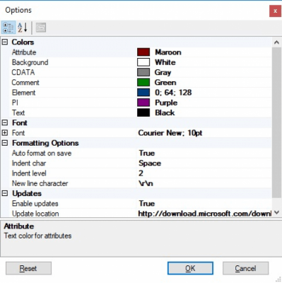 Screenshot of the application XML Notepad 2007 - #2