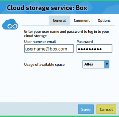 Screenshot of the application Cloudevo - #4