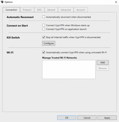 Screenshot of the application VyprVPN - #3