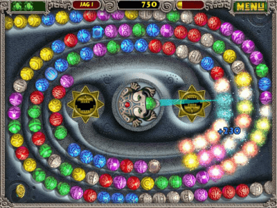 Screenshot of the application Zuma Deluxe - #4