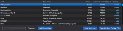 Screenshot of the application Mashup 2 - #3