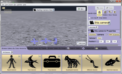 Screenshot of the application Alice - #3