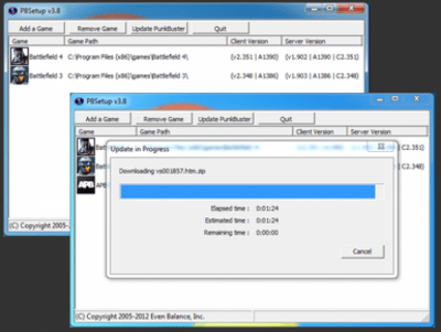 Screenshot of the application PunkBuster - #3