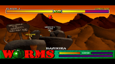 Screenshot of the application Worms - #8
