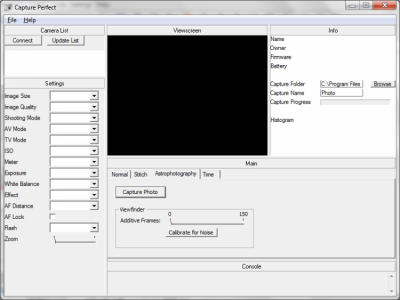 Screenshot of the application Capture Perfect - #3