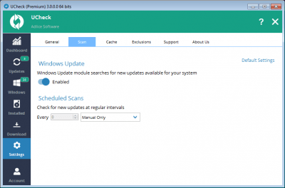Screenshot of the application UCheck - #2