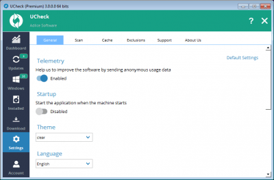 Screenshot of the application UCheck - #3