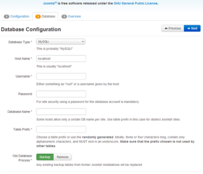 Screenshot of the application Joomla - #2