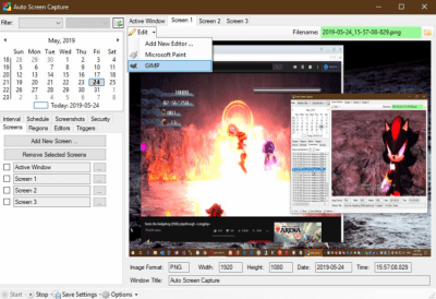 Screenshot of the application Auto Screen Capture - #2