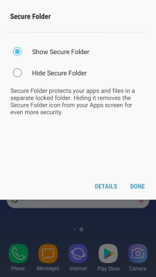 Screenshot of the application Secure Folder - #3