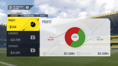Screenshot of the application FIFA 17 - #6