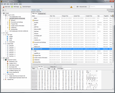 Screenshot of the application Autopsy - #2