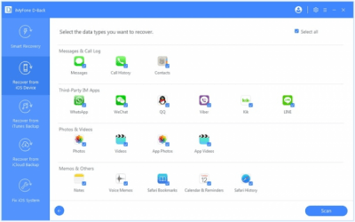 Screenshot of the application iMyFone D-Back - #2